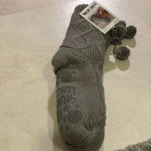 Muk Luks insulated socks with Pom Poms